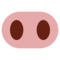 Pig Nose emoji on Twitter